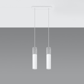 Lámpara colgante BORGIO 2 blanca