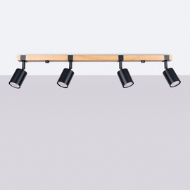 Lámpara de techo FAGER 4L negra