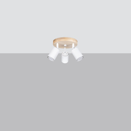 Plafón VERDO 3P blanco