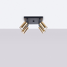 Lámpara de techo WINX 4 negro/oro