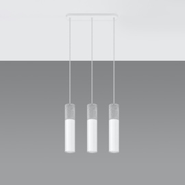 Lámpara colgante BORGIO 3L blanca