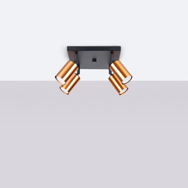 Lámpara de techo WINX 4 negro/cobre