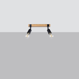 Lámpara de techo ZUCA 2 negra