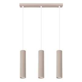 Lámpara colgante KARBON 3L taupe
