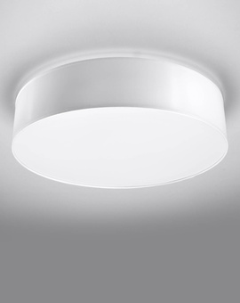Plafón ARENA 45 BLANCO + 3 bombillas LED E27 3000K Cálido 7,5W 620lm