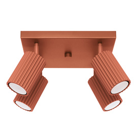 Lámpara de techo KARBON 4 rojo ocre