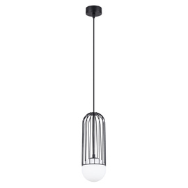 BRINA Lámpara colgante 1 negro + 1x bombilla LED G9 3000K Cálida 4,5W 450lm