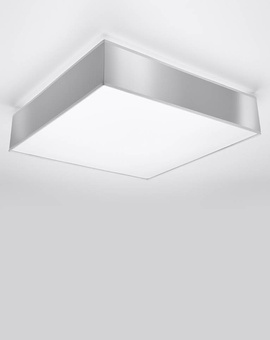 Plafón HORUS 55 GRIS + 4 bombillas LED E27 4000K Fría 7,5W 650lm