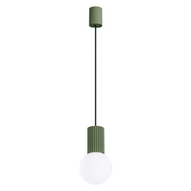 Lámpara colgante HALO 1 verde oliva