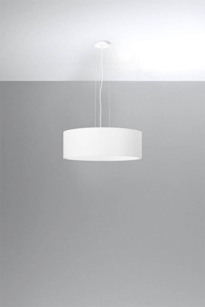 Lámpara de araña ROLLO 45 blanca + 3 bombillas LED E27 3000K Cálida 7,5W 620lm