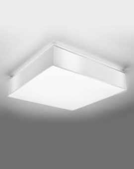 Plafón HORUS 45 BLANCO + 3 bombillas LED E27 3000K Cálido 7,5W 620lm