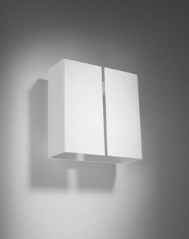 Aplique LINEA blanco + 2x bombilla LED G9 4000K Fría 4,5W 530lm
