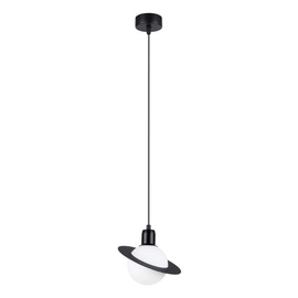 Lámpara colgante HYPERION 1 negro + 1x bombilla LED G9 3000K Cálida 4,5W 450lm