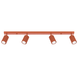 Lámpara de techo KARBON 4L rojo ocre