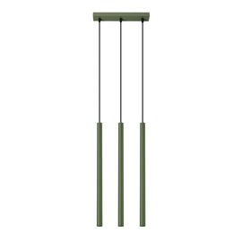 Lámpara colgante PASTELO 3P verde oliva