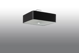 Plafond LOKKO 45 negro + 5x bombilla LED E27 4000K Fría 7,5W 650lm