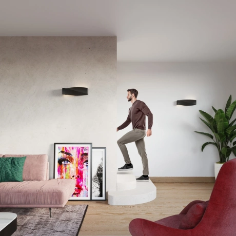 Aplique de cerámica SIGMA negro