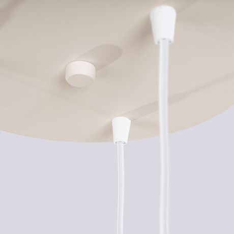 Lámpara colgante HALO 3P beige