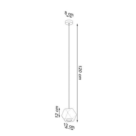 WOODY lámpara colgante de madera natural + 1x GU-10 3000K cálido 7W bombilla LED 620lm