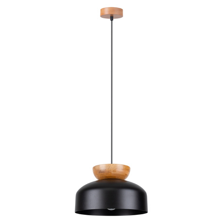 MARION lámpara colgante negra + 1x bombilla LED E27 4000K Frío 7,5W 690lm