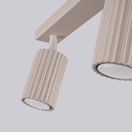 Lámpara de techo KARBON 3L taupe