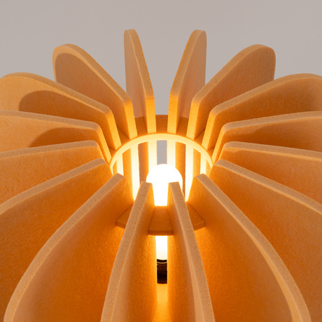 Lámpara de pie MULA 45 amarilla