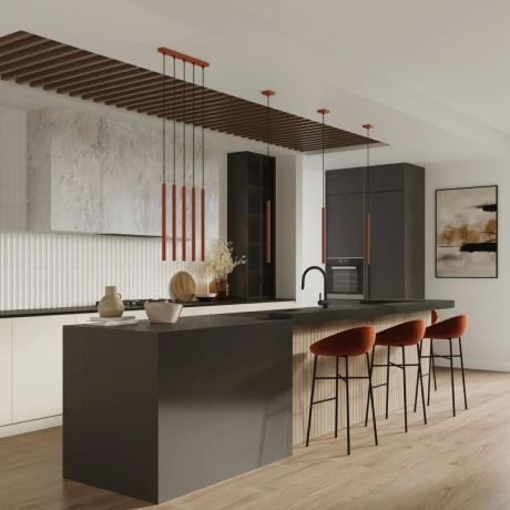 Lámpara colgante PASTELO 1 rojo ocre