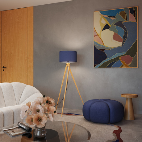 Lámpara de pie NATT navy