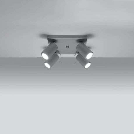 Lámpara de techo RING 4 gris
