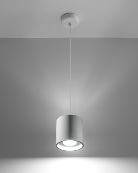 Lámpara colgante ORBIS 1 blanco + 1x bombilla LED GU-10 4000K Fría 7W 630lm