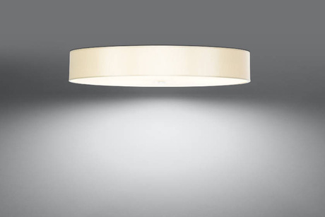 Plafond SKALA 90 blanco + 6x Bombilla LED E27 4000K Fría 7,5W 650lm