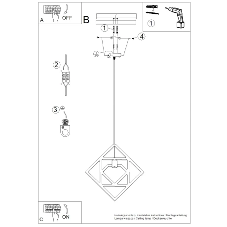 Lámpara colgante CARO