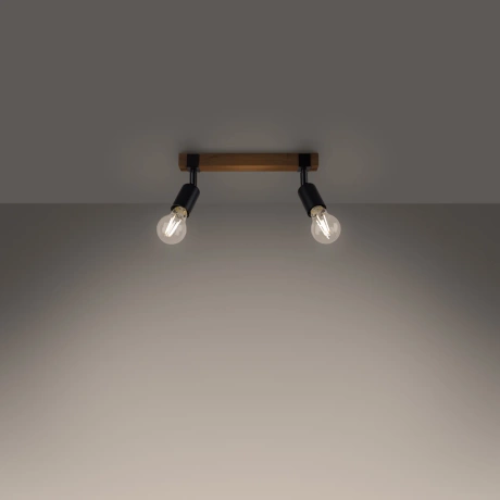 Lámpara de techo ZUCA 2 negra