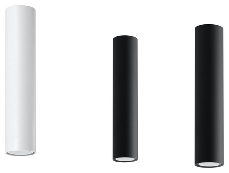 Plafond LAGOS 30 blanco + 1x bombilla LED GU-10 3000K Cálida 7W 620lm