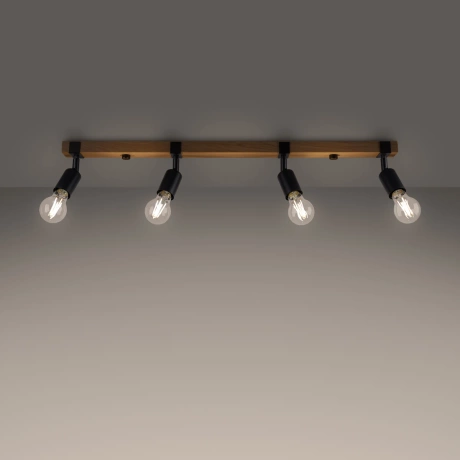 Lámpara de techo ZUCA 4 negra