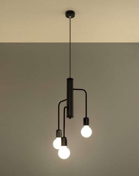 DUOMO lámpara de araña 3M + 3x bombilla LED E27 4000K Fría 7.5W 650lm