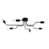 Lámpara de araña VECTOR 6 negra + 6X bombilla LED E27 3000K 7W 760lm