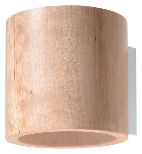 Aplique ORBIS madera natural + 1x bombilla LED G9 3000K cálida 4,5W 510lm