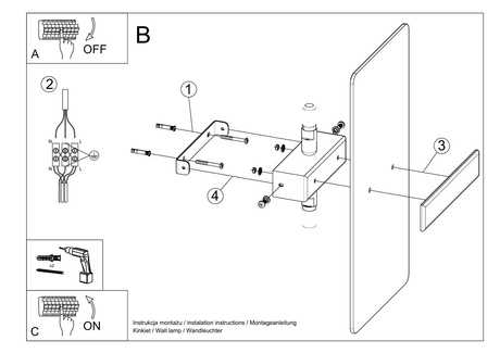 Aplique AZALIA 2 x bombilla LED G9 3000K Cálida 4,5W 510lm