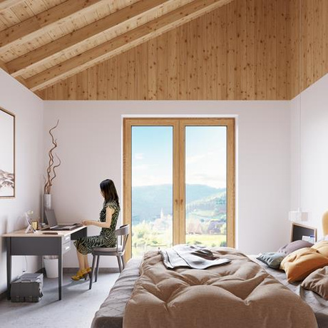 Lámpara colgante TULIP blanca + 1x bombilla LED E27 3000K Cálida 7,5W 620lm