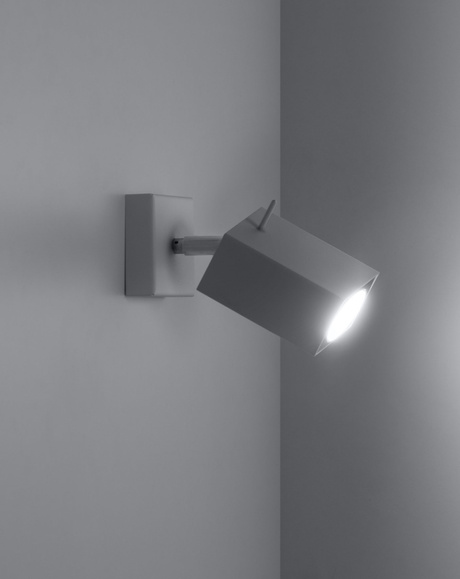 Aplique MERIDA 1 blanco + 1x bombilla LED GU-10 3000K Cálida 7W 620lm