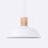 Lámpara colgante FANO blanca + 1x bombilla LED E27 3000K Cálida 7,5W 620lm