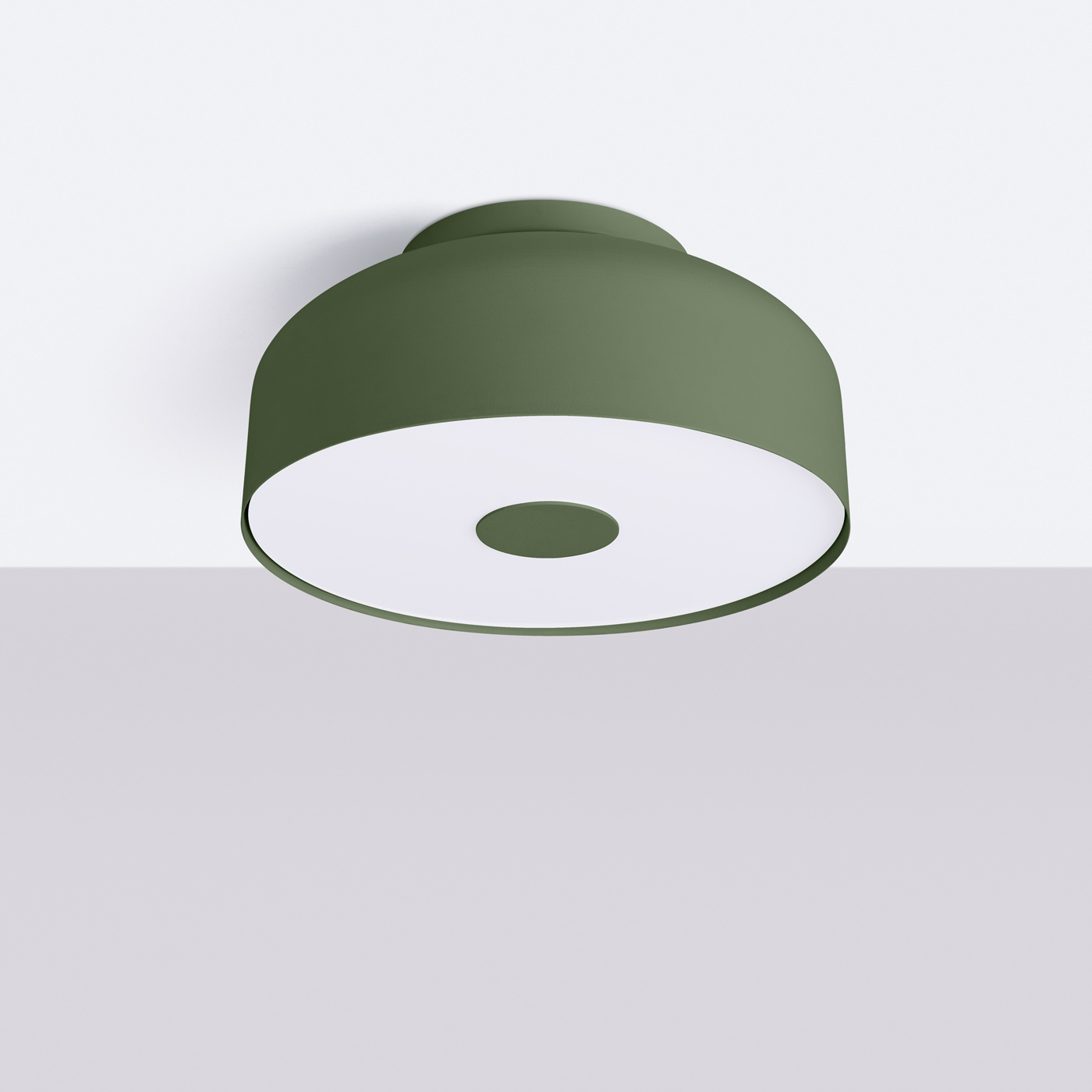 Lámpara de techo OMIQ verde oliva