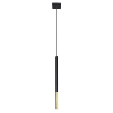 Lámpara colgante MOZAICA 1 negro/dorado