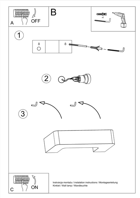 Aplique de cerámica MAGNET blanco 1x bombilla LED E27 4000K Fría 7,5W 650lm