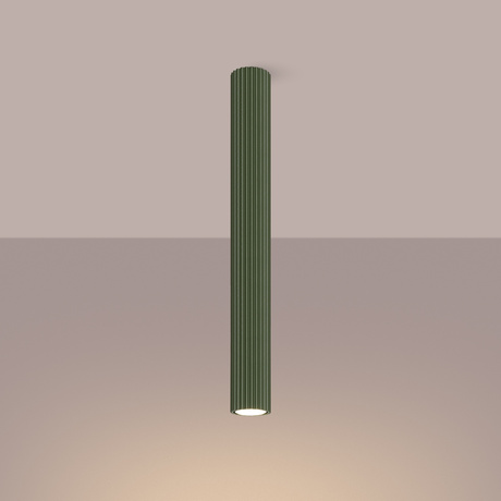Lámpara de techo KARBON 60 verde oliva