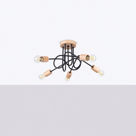 Lámpara EMBER 5 schwarz