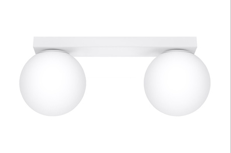 Plafond YOLI 2 blanco + 2x bombilla LED G9 3000K Cálido 4,5W 450lm