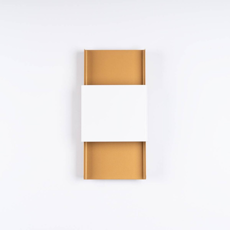 DURLIN Aplique oro/blanco + 2x bombilla LED G9 3000K Cálido 4,5W 450lm