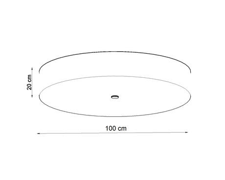 Plafond SKALA 100 blanco + 6x Bombilla LED E27 3000K Cálida 7,5W 620lm